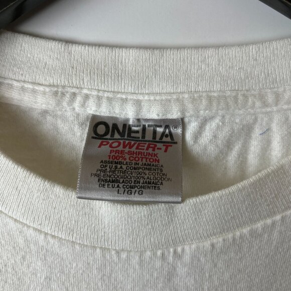 LFMS Music T Shirt Vintage 90s Adult White Medium M Graphic Tee - Picture 11 of 12